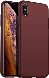 Back Case Cover iPhone X / Xs Hoesje Burgundy