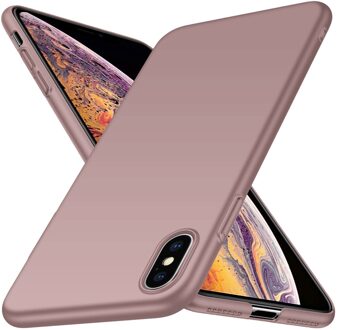 Back Case Cover iPhone Xs Max Hoesje Pink Powder