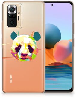 Back Case TPU Siliconen Hoesje Xiaomi Redmi Note 10 Pro Smartphone hoesje Panda Color