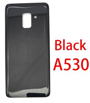 Back Glass Rear Cover Voor Samsung Galaxy A8 Plus A8 + A9 A920F A730F A530F Batterij Deur Behuizing Batterij back Cover A530 zwart