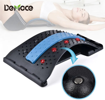 Back Stretch Equipment Massager Magnetic Therapy Posture Corrector Stretcher Fitness Lumbar Support Relaxation Spine Pain Relief