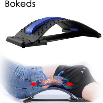 Back Stretcher Lumbar Stretching Device with 3 Adjustable Settings Lumbar Back Pain Relief Device for Upper and Lower Back Pain