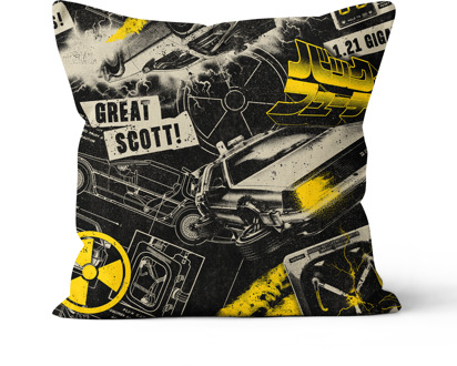 Back To The Future 1.21 Gigawatts Square Cushion - 40x40cm - Soft Touch