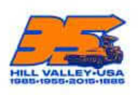 Back To The Future 35 Hill Valley Front Hoodie - White - M Meerdere kleuren