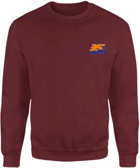 Back To The Future 35 Hill Valley Front Sweatshirt - Burgundy - L Rood