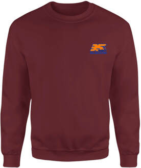 Back To The Future 35 Hill Valley Front Sweatshirt - Burgundy - XS - Burgundy