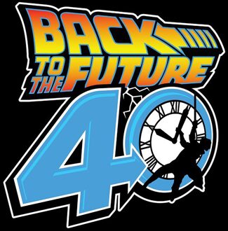 Back To The Future 40th Anniversary Unisex T-Shirt - Black - XL Zwart