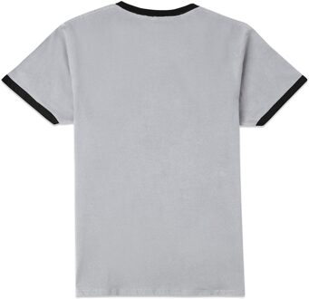 Back To The Future Anniversary Logo Unisex Ringer T-Shirt - White/Black - M Wit