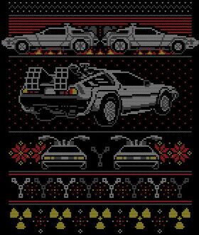 Back To The Future Back In Time For Christmas Kerst T-Shirt - Zwart - 5XL