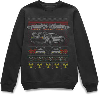 Back To The Future Back In Time For Christmas Kersttrui - Zwart - XL