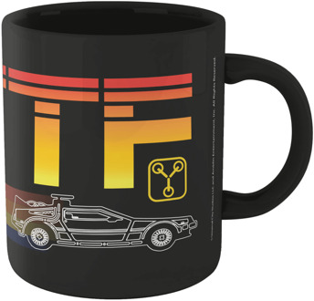 Back To The Future BTTF Retro Mug - Black