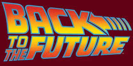 Back To The Future Classic Logo Hoodie - Burgundy - L - Burgundy