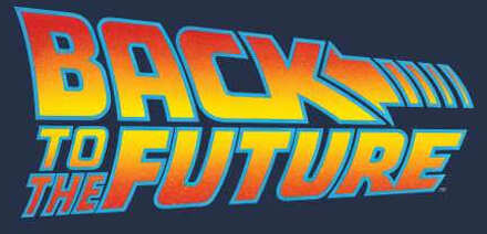 Back to the future Classic Logo Hoodie - Navy - L