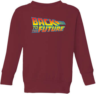 Back To The Future Classic Logo Kids' Sweatshirt - Burgundy - 134/140 (9-10 jaar) - Burgundy