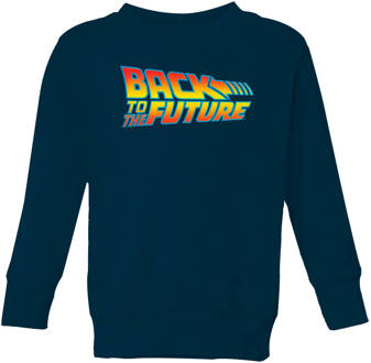 Back To The Future Classic Logo Kids' Sweatshirt - Navy - 122/128 (7-8 jaar) - Navy blauw - M