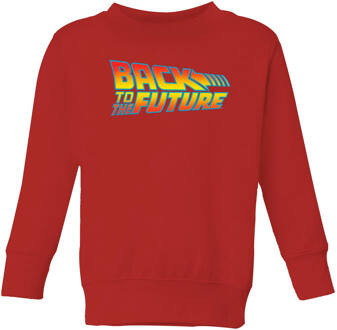 Back To The Future Classic Logo Kids' Sweatshirt - Red - 122/128 (7-8 jaar) Rood - M