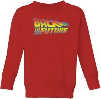Back To The Future Classic Logo Kids' Sweatshirt - Red - 146/152 (11-12 jaar) - Rood - XL