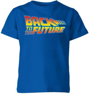 Back To The Future Classic Logo Kids' T-Shirt - Blue - 122/128 (7-8 jaar) Blauw - M