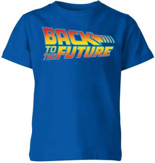 Back To The Future Classic Logo Kids' T-Shirt - Blue - 146/152 (11-12 jaar) - Blue - XL