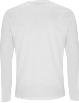 Back To The Future Classic Logo Men's Long Sleeve T-Shirt - White - XS - Wit