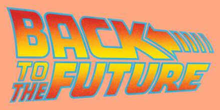 Back To The Future Classic Logo Men's T-Shirt - Coral - M - Koraalrood
