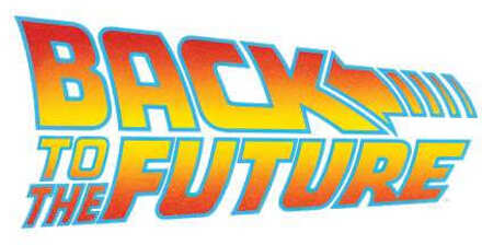 Back To The Future Classic Logo Men's T-Shirt - White - 3XL - Wit