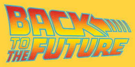 Back To The Future Classic Logo Men's T-Shirt - Yellow - L Geel