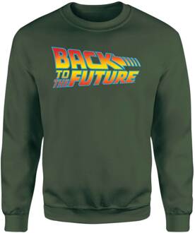 Back To The Future Classic Logo Sweatshirt - Green - XL - Groen