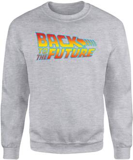 Back To The Future Classic Logo Sweatshirt - Grey - L - Grey