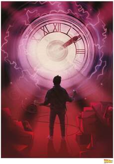 BACK TO THE FUTURE - Clock - Art Print Collector '42x30'