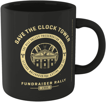 Back To The Future Clock Tower Mug - Black
