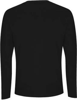 Back To The Future Delorean Schematic Men's Long Sleeve T-Shirt - Black - L - Zwart