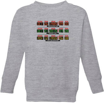 Back To The Future Destination Clock Kids' Sweatshirt - Grey - 146/152 (11-12 jaar) Grijs - XL
