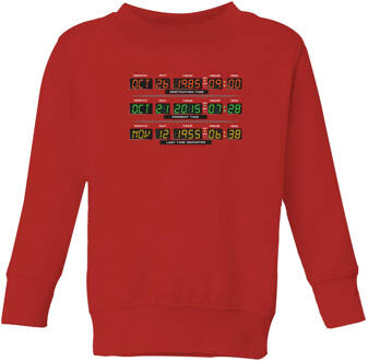 Back To The Future Destination Clock Kids' Sweatshirt - Red - 122/128 (7-8 jaar) Rood - M
