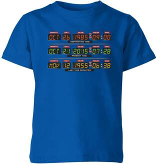 Back To The Future Destination Clock Kids' T-Shirt - Blue - 122/128 (7-8 jaar) Blauw - M