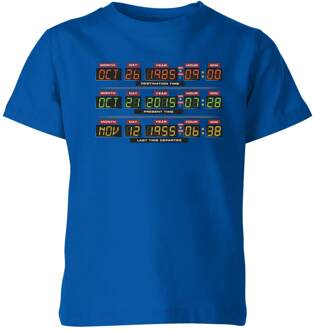 Back To The Future Destination Clock Kids' T-Shirt - Blue - 98/104 (3-4 jaar) - Blue - XS