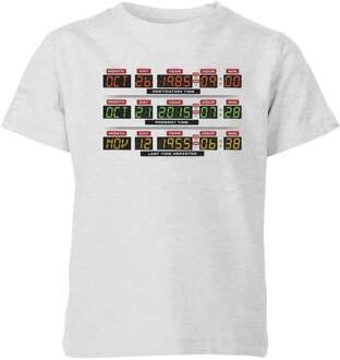 Back To The Future Destination Clock Kids' T-Shirt - Grey - 98/104 (3-4 jaar) Grijs - XS