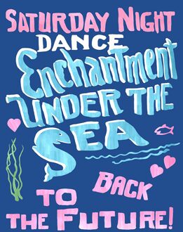 Back To The Future Enchantment Under The Sea Unisex T-Shirt - Blue - XL Blauw