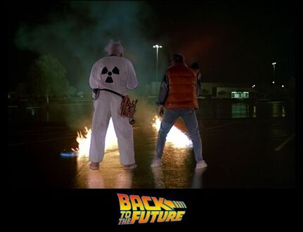 Back to the Future First Test Unisex T-Shirt - Black - XL Zwart