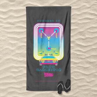 Back To The Future Flux Capacitor Beach Towel