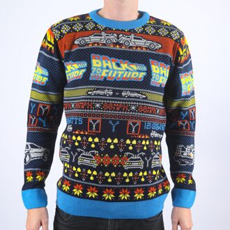 Back To The Future Gigawatts Knitted Christmas Jumper - XL