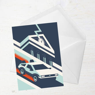 Back To The Future Greetings Card - Large Card