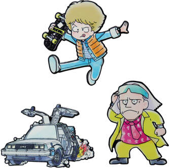 Back to the Future Limited Japanese Edition Pin Badge Set