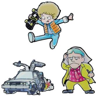 Back to the Future Limited Japanese Edition Pin Badge Set