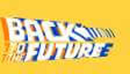 Back To The Future Men's T-Shirt - Yellow - M - Geel