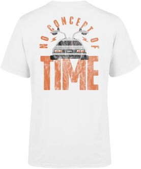 Back To The Future No Concept Of Time Men's T-Shirt - White - 3XL Wit