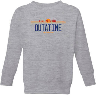 Back To The Future Outatime Plate Kids' Sweatshirt - Grey - 110/116 (5-6 jaar) - Grey