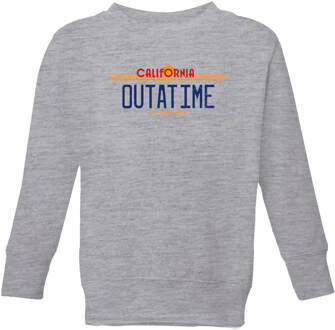 Back To The Future Outatime Plate Kids' Sweatshirt - Grey - 146/152 (11-12 jaar) Grijs - XL