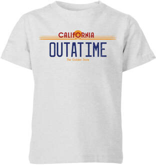 Back To The Future Outatime Plate Kids' T-Shirt - Grey - 110/116 (5-6 jaar) - Grey - S
