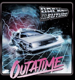 Back To The Future Outatime Synth Unisex T-Shirt - Black - XL Zwart